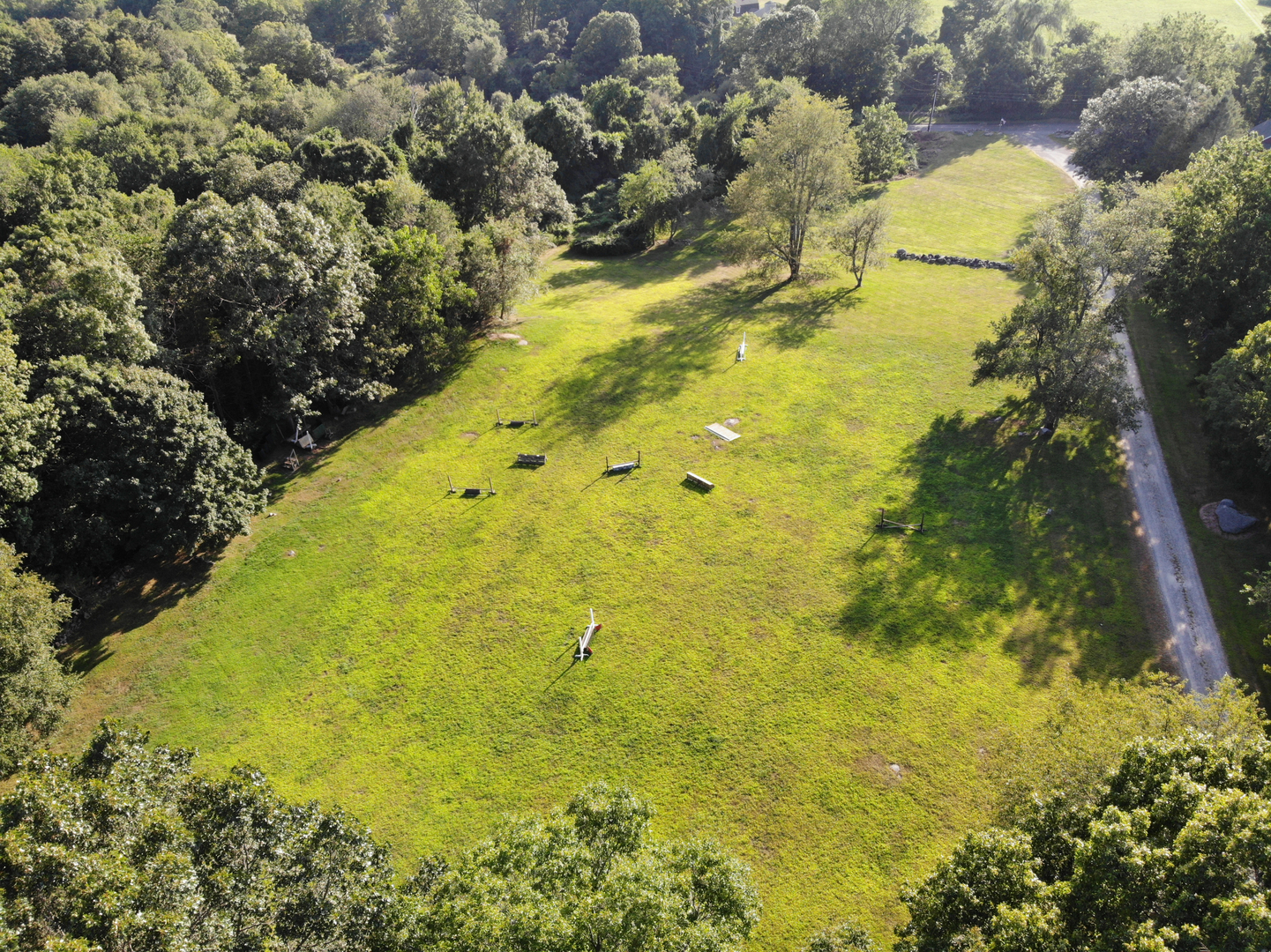 Open riding fields at the farm