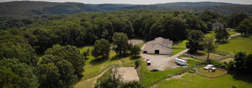 Aerial view of Sunny Brook Farm
